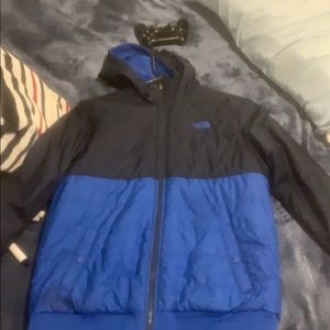 North face jacket reversible